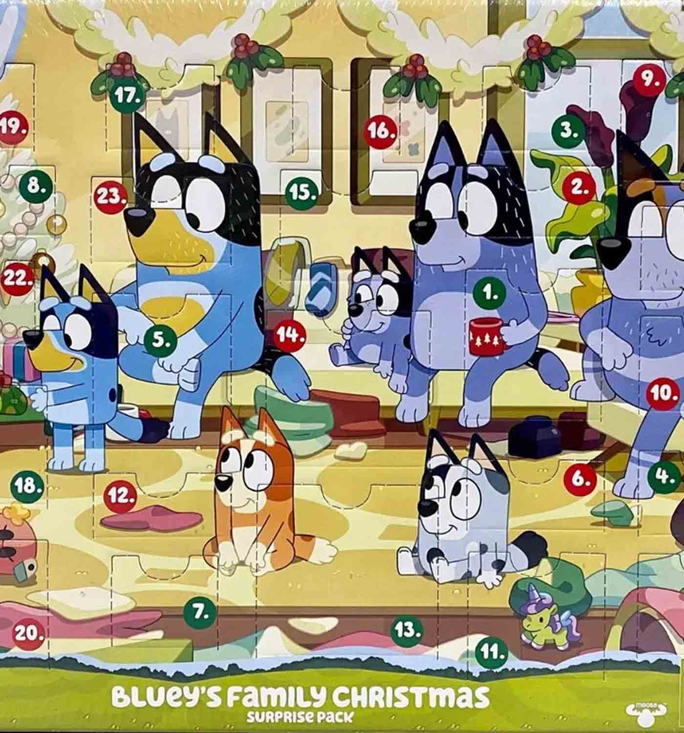 bluey christmas advent calendar